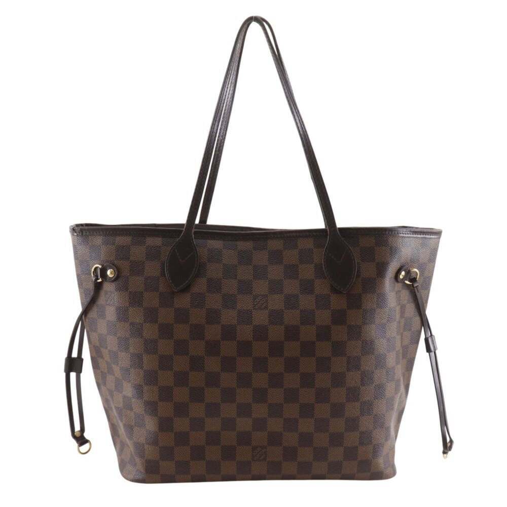 LOUIS VUITTON Brown Damier Canvas Neverfull MM Tote Bag